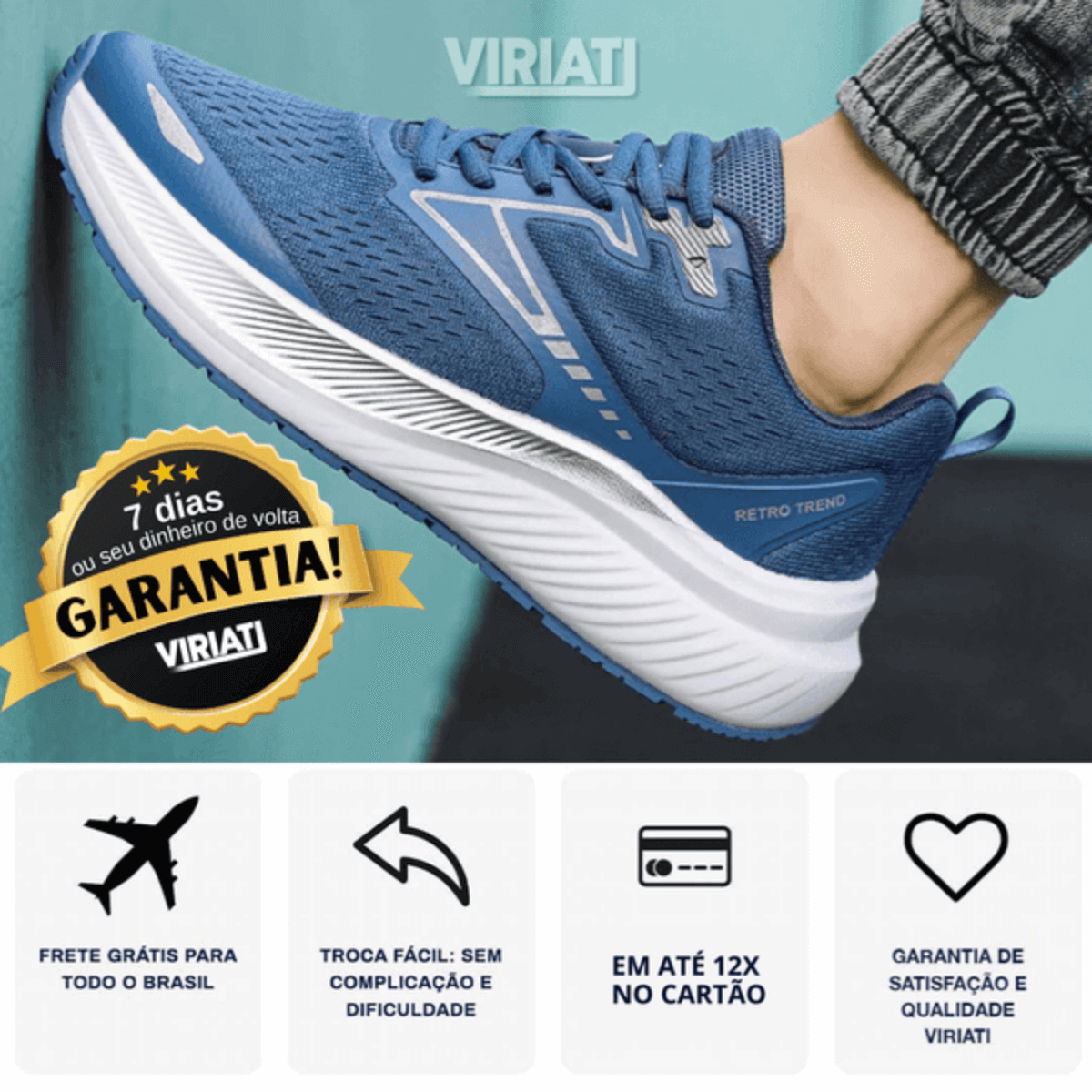 Tênis Esportivo Masculino New Fit Viriati